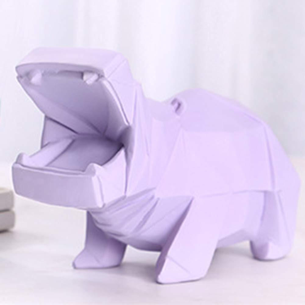 昭和レトロ　ゼンマイ式貯金箱　ブリキ製「HAPPY HIPPO BANK」カバ 昭和レトロ ゼンマイ式貯金箱 ブリキ製「HAPPY HIPPO BANK」カバ